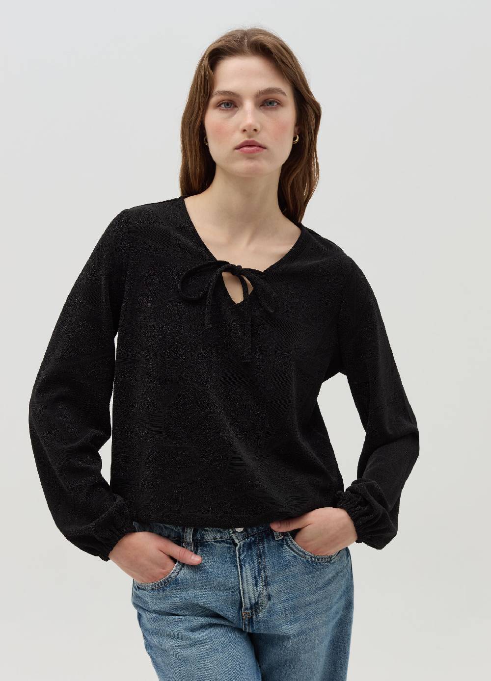 OVS T-shirt in lurex a maniche lunghe Sconto di tempo limitato