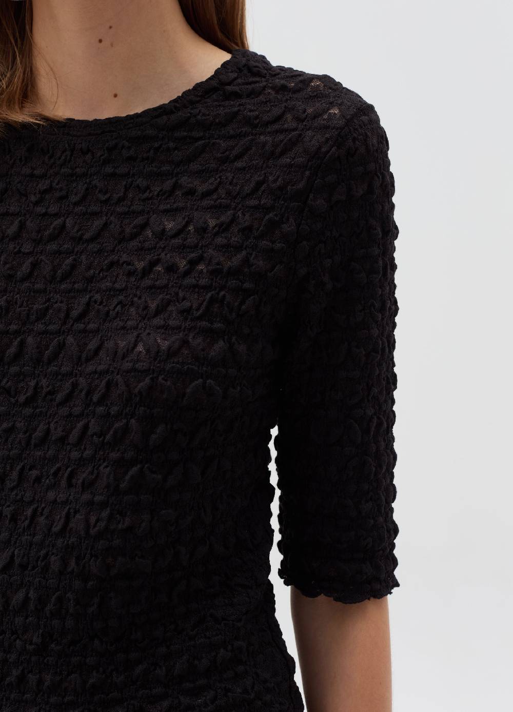 OVS T-shirt pointelle con lavorazione in rilievo Nuovo