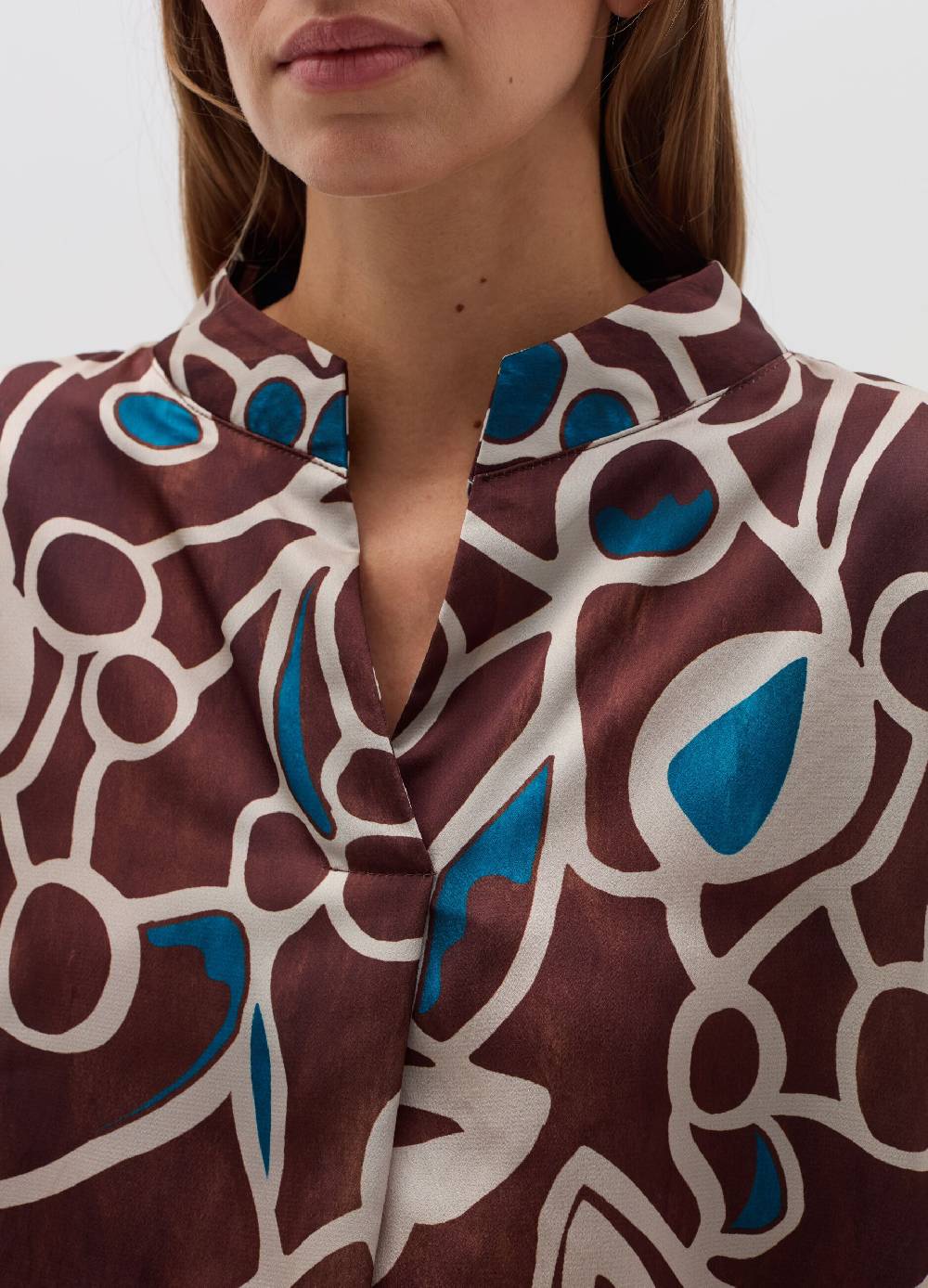 HYBRID Blusa con stampa fantasia Qualità