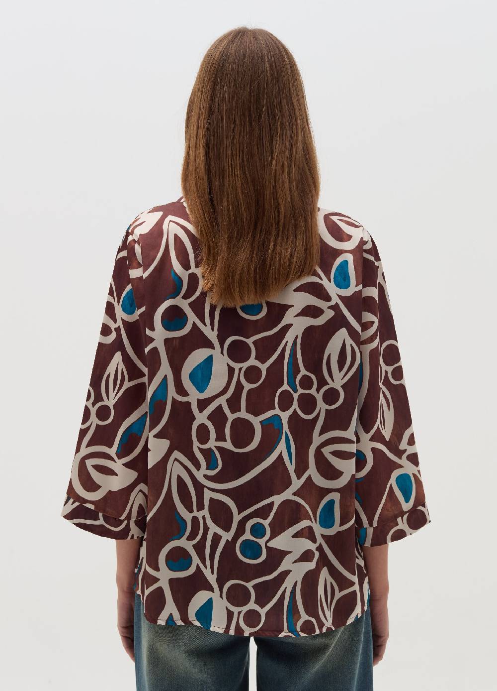 HYBRID Blusa con stampa fantasia Qualità