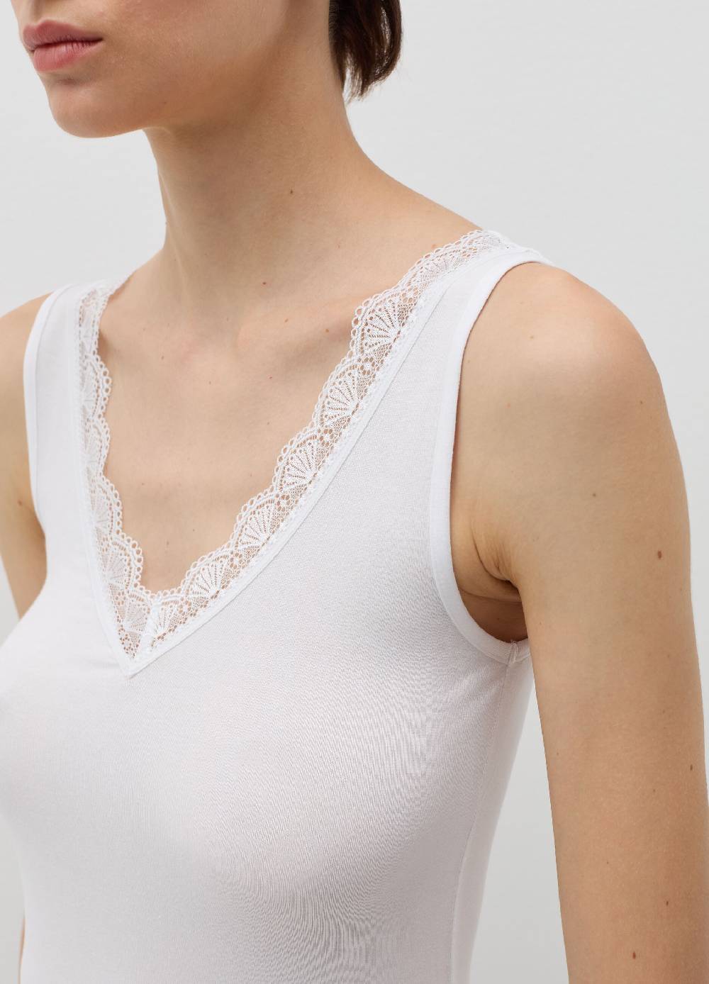 OVS Canotta in viscosa stretch con pizzo Fornitura limitata