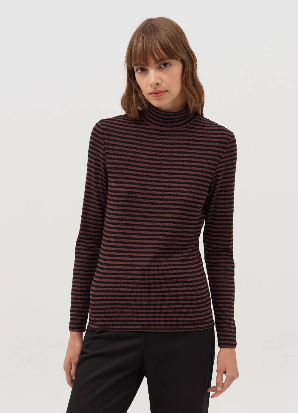 OVS T-shirt a righe mock neck Acquista Ora