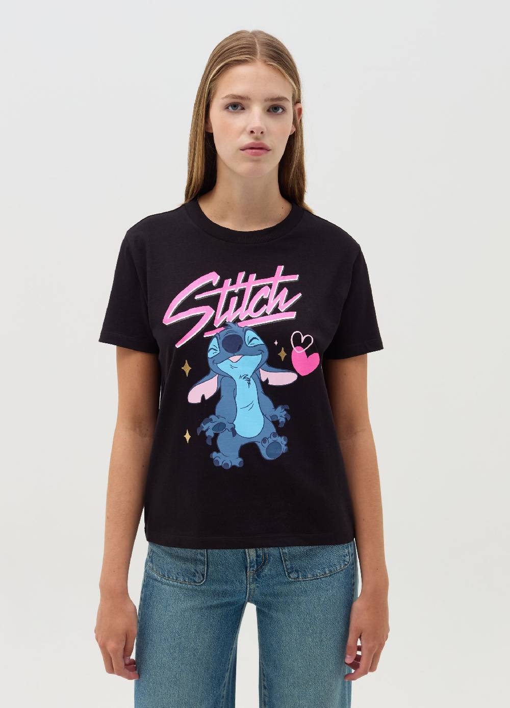 OVS T-shirt in cotone stampa Stitch Affare Del Giorno