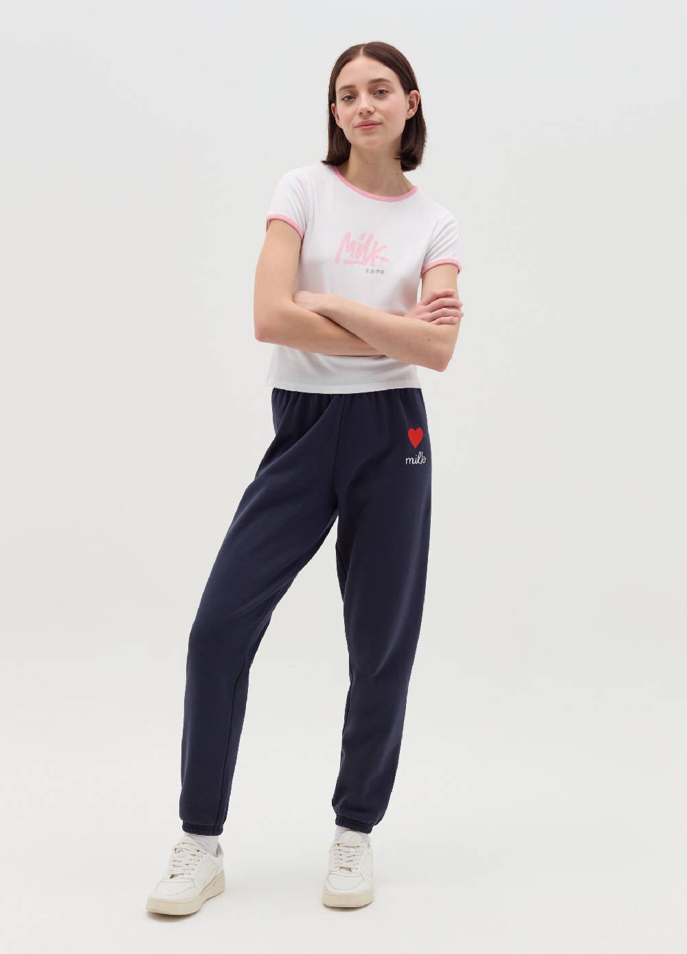 MILK+HERO T-shirt girocollo con stampa Sottocosto