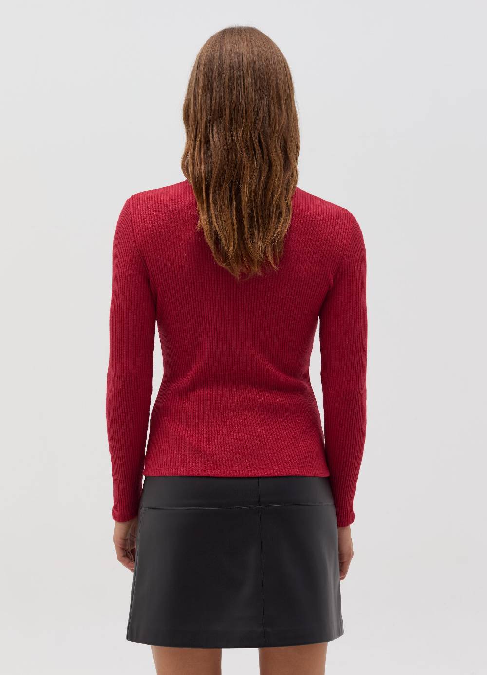 OVS T-shirt in lurex a maniche lunghe con collo alto Presa