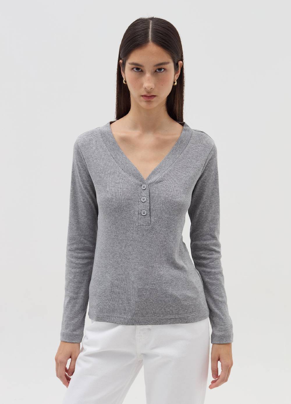 OVS T-shirt maniche lunghe scollo serafino Sconto