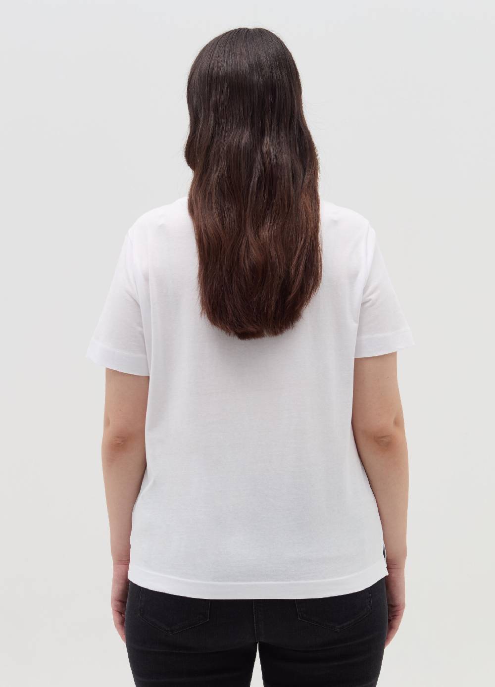 MYA T-shirt in cotone con stampa Curvy In Vendita