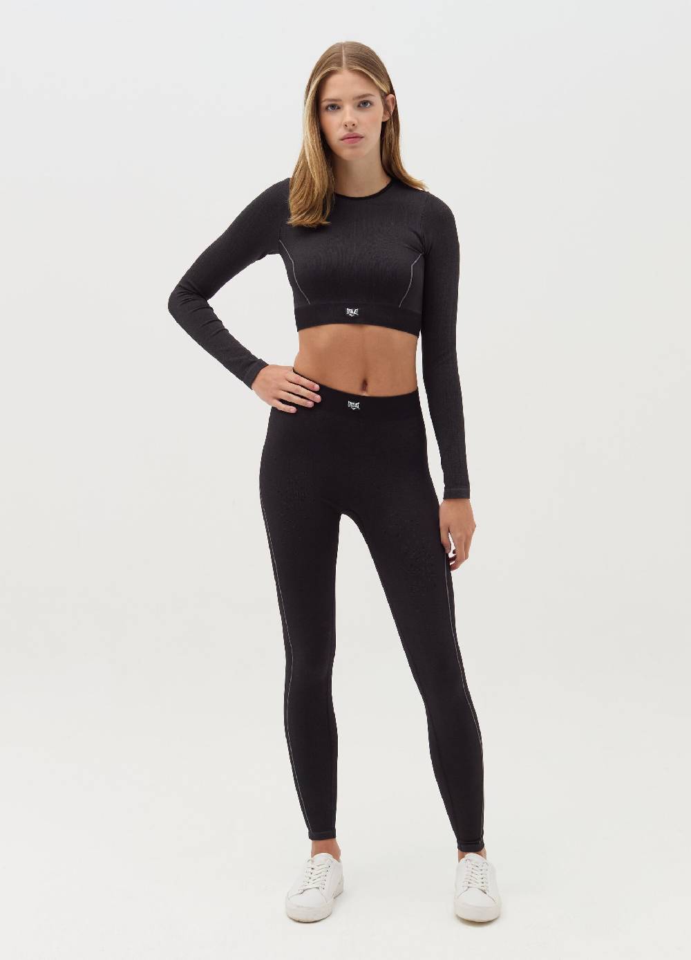 EVERLAST T-shirt a maniche lunghe con cuciture in rilievo Saldi Di Fabbrica