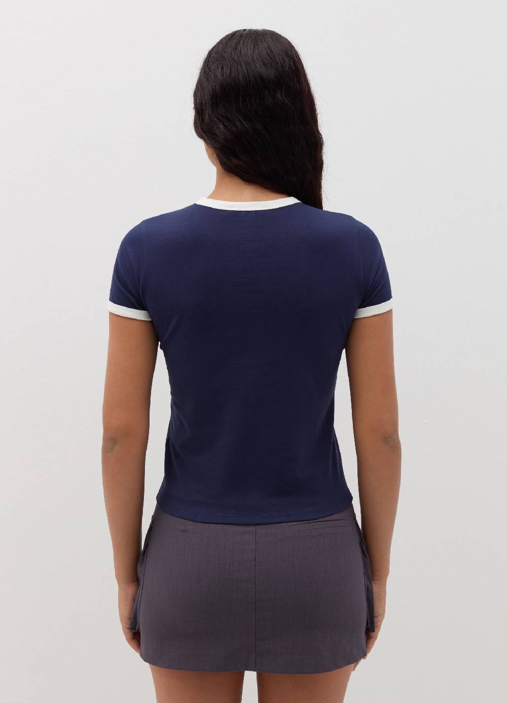 B. ANGEL T-shirt con profili a contrasto e stampa 2025