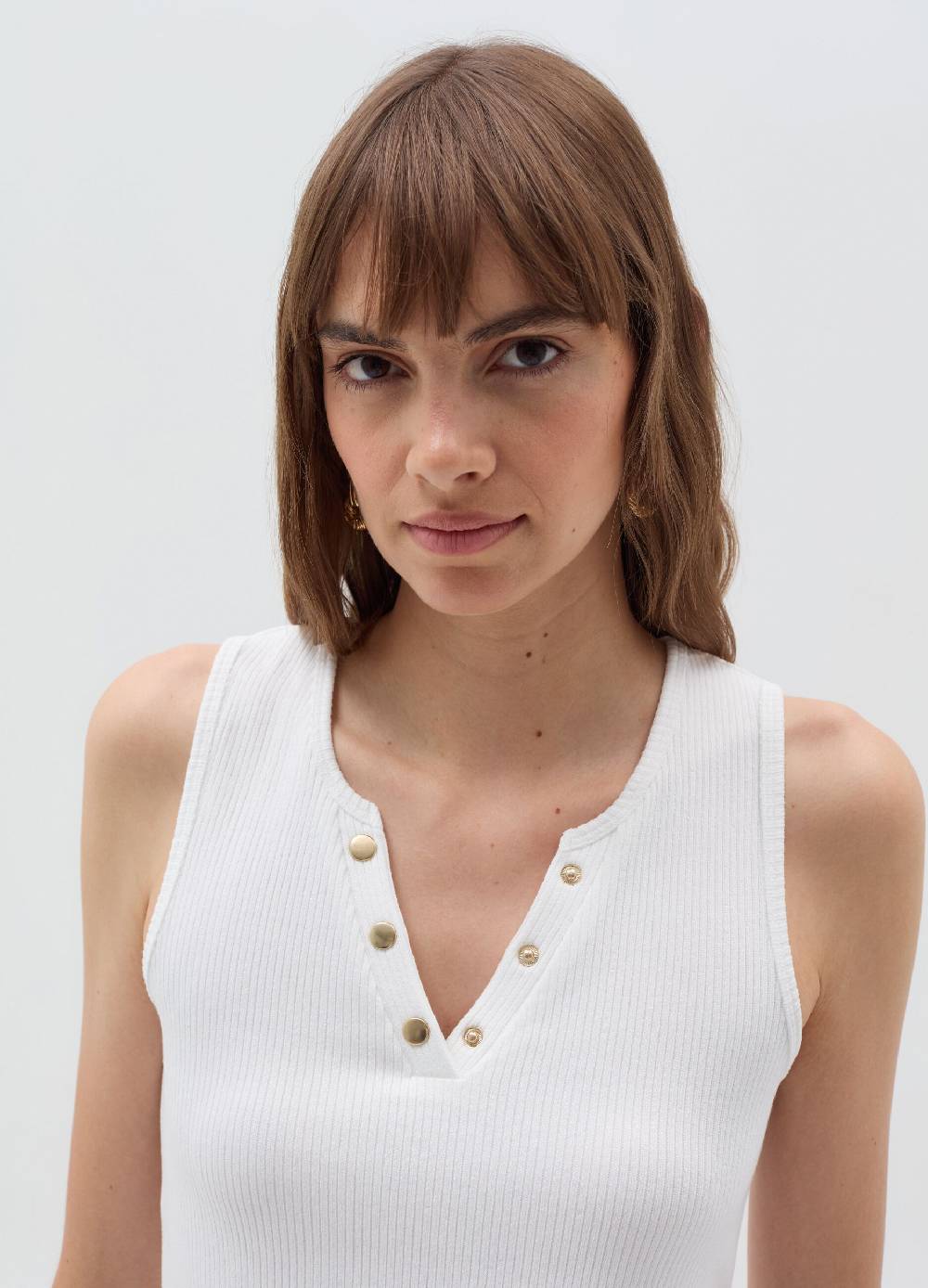 OVS Tank top scollo a V con bottoni Vendita