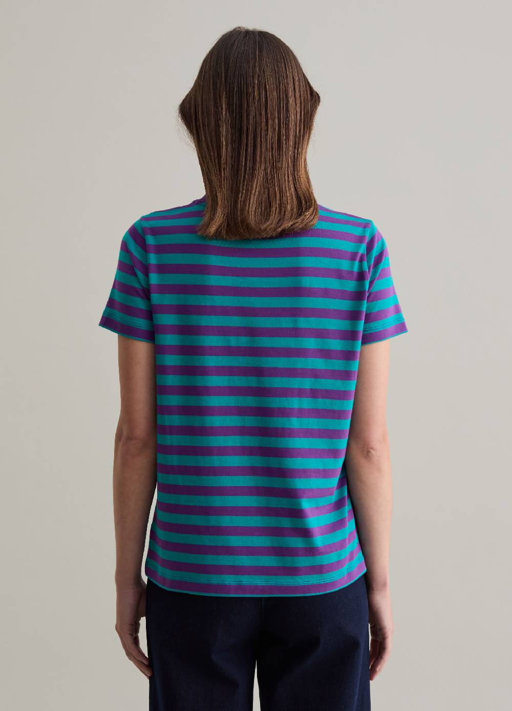 PIOMBO T-shirt in cotone Supima a righe Promozione