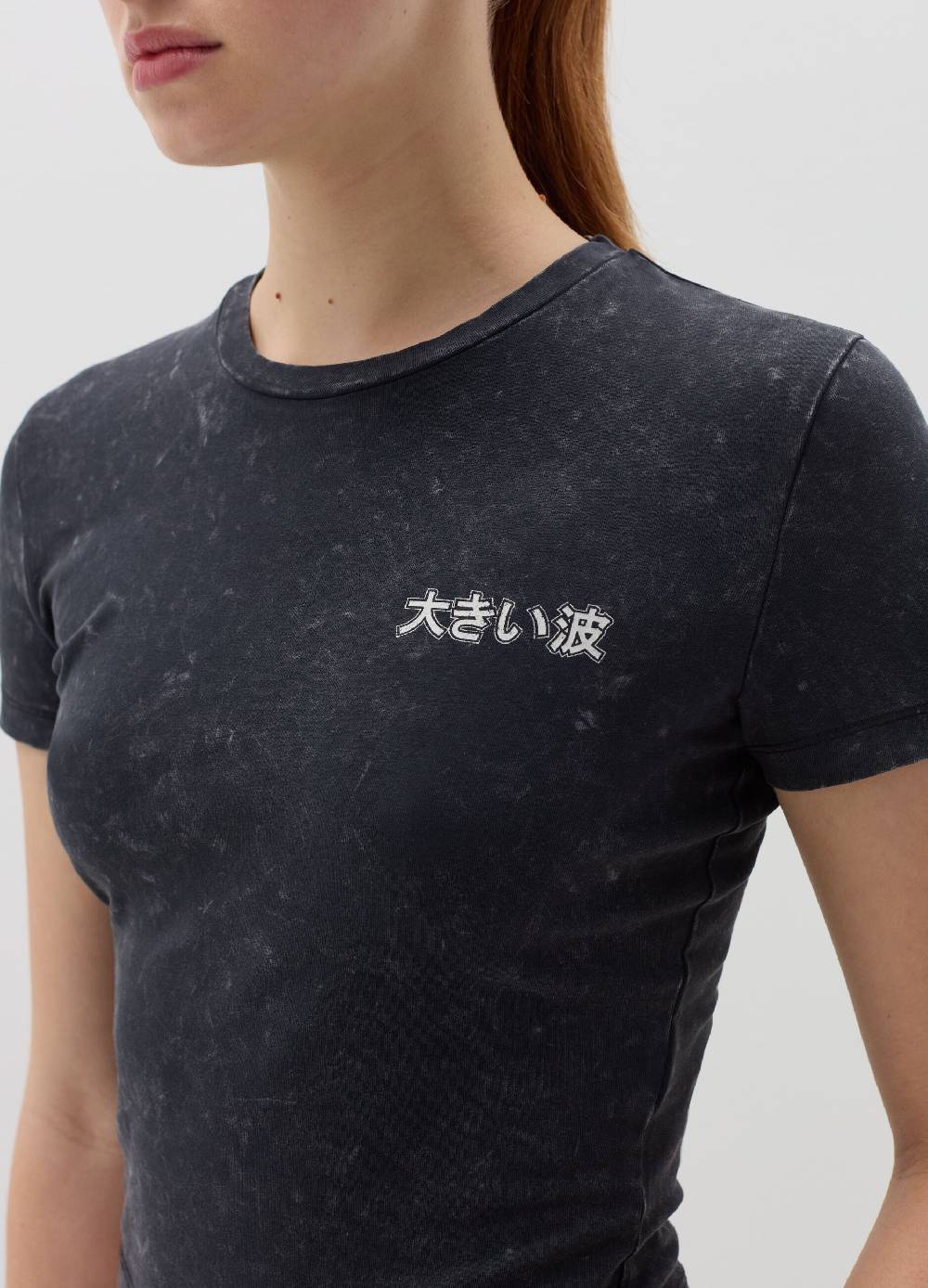 B. ANGEL T-shirt in cotone stretch con stampa Qualità Garantita