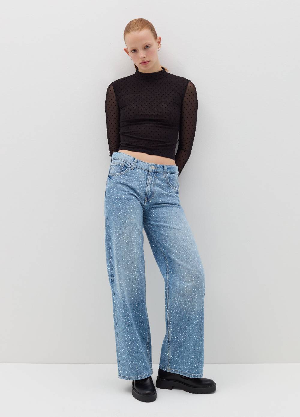 B. ANGEL T-shirt in mesh a pois Shopping Online