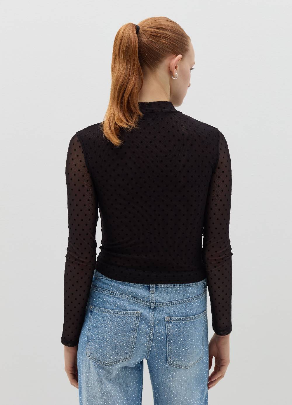 B. ANGEL T-shirt in mesh a pois Shopping Online