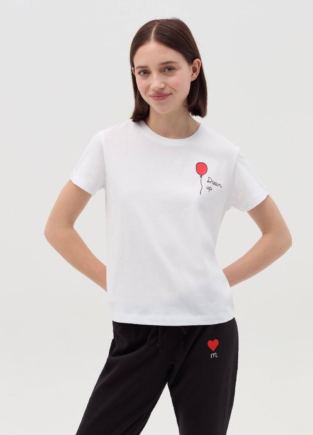 MILK+HERO T-shirt girocollo in cotone Affare Del Giorno