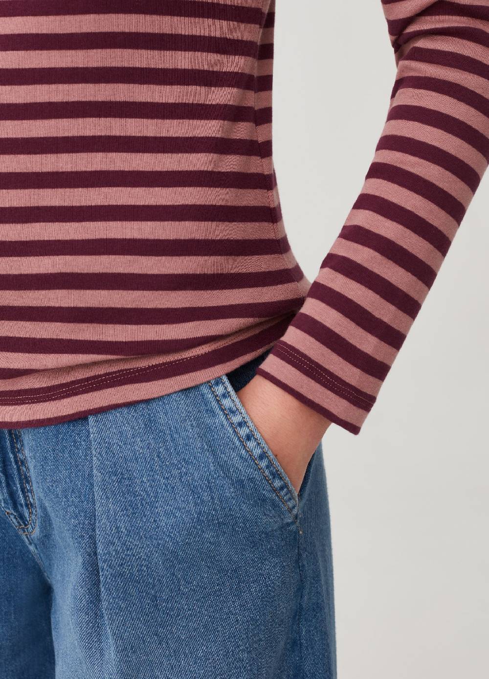 OVS T-shirt a righe con collo alto Vendita Economica