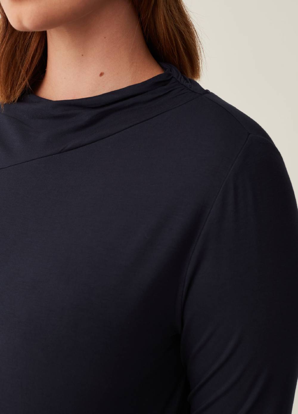 MYA T-shirt in viscosa stretch Curvy Saldi Di Fabbrica