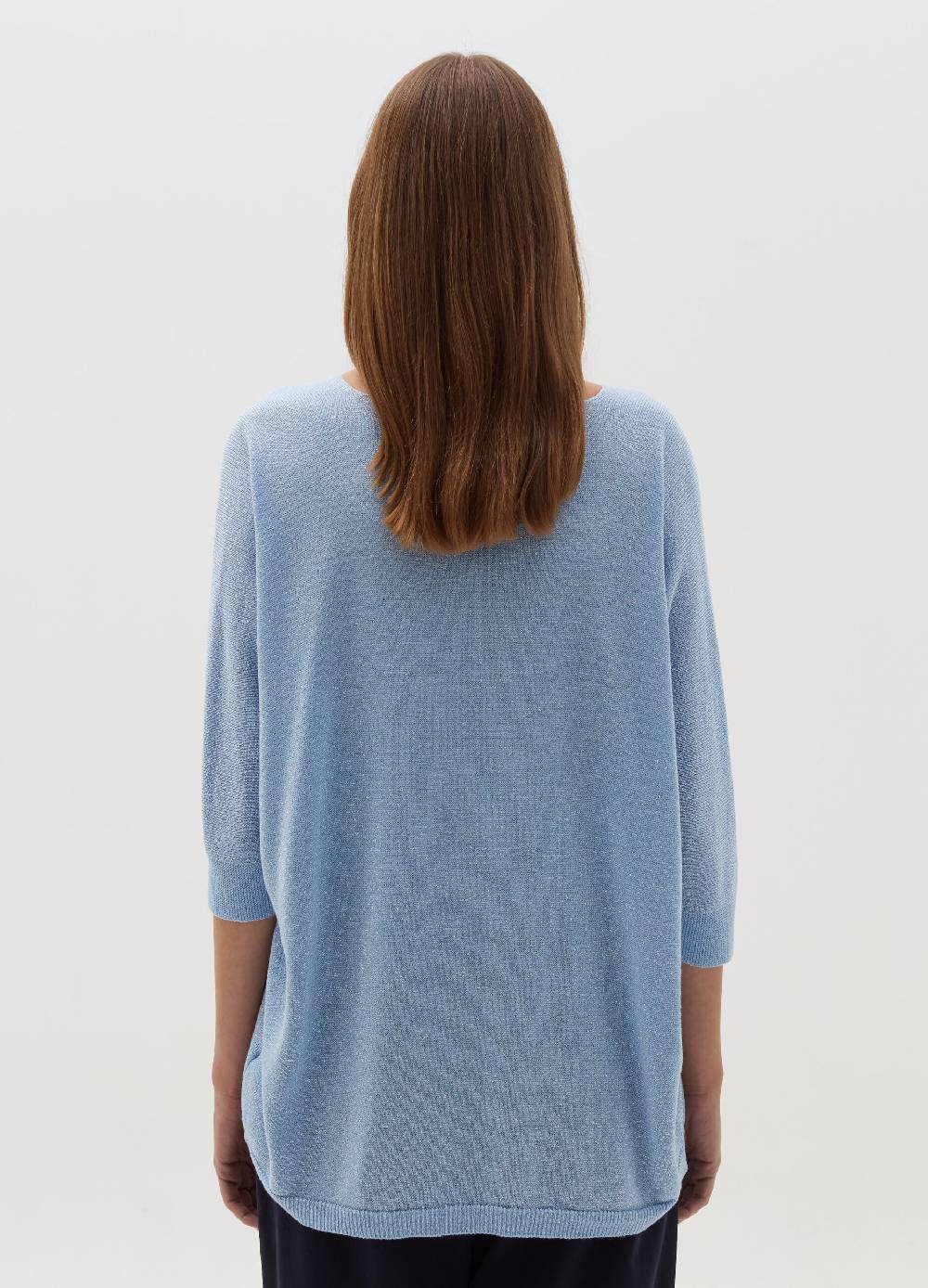 HYBRID Maglia in lurex con maniche a tre quarti Promozione