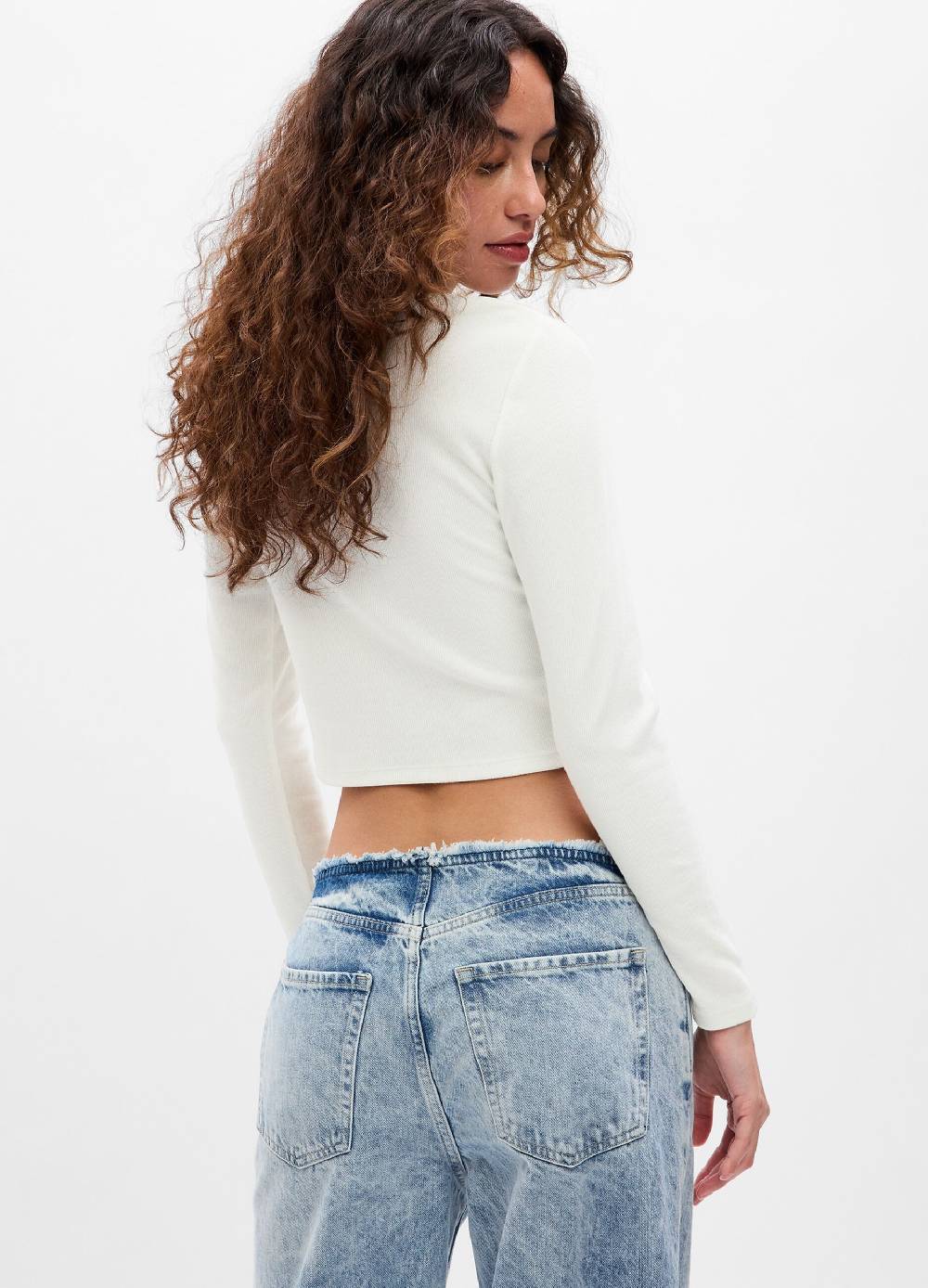 GAP T-shirt cropped a maniche lunghe Qualità Garantita