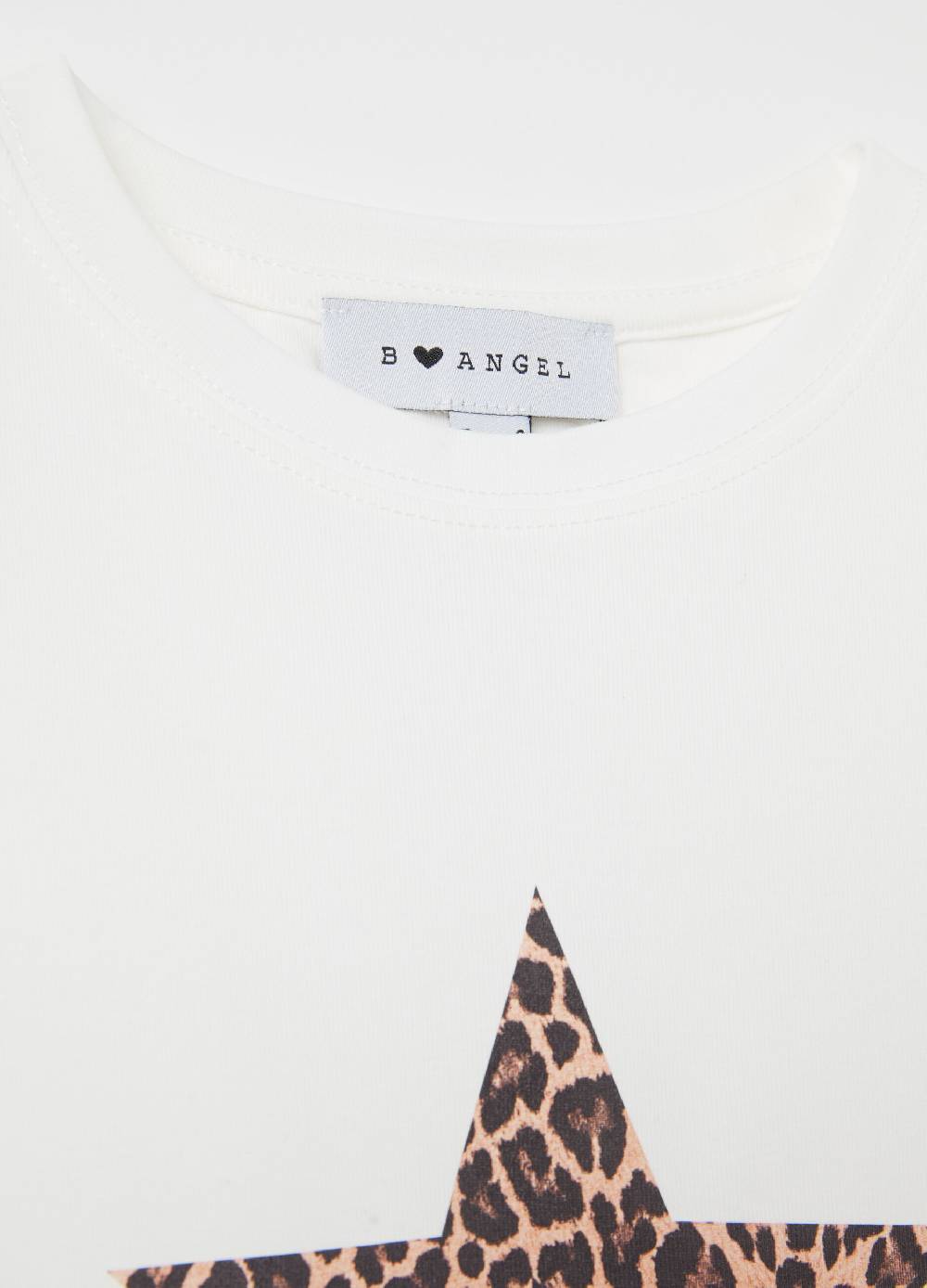 B. ANGEL T-shirt in cotone stretch con stampa Negozio