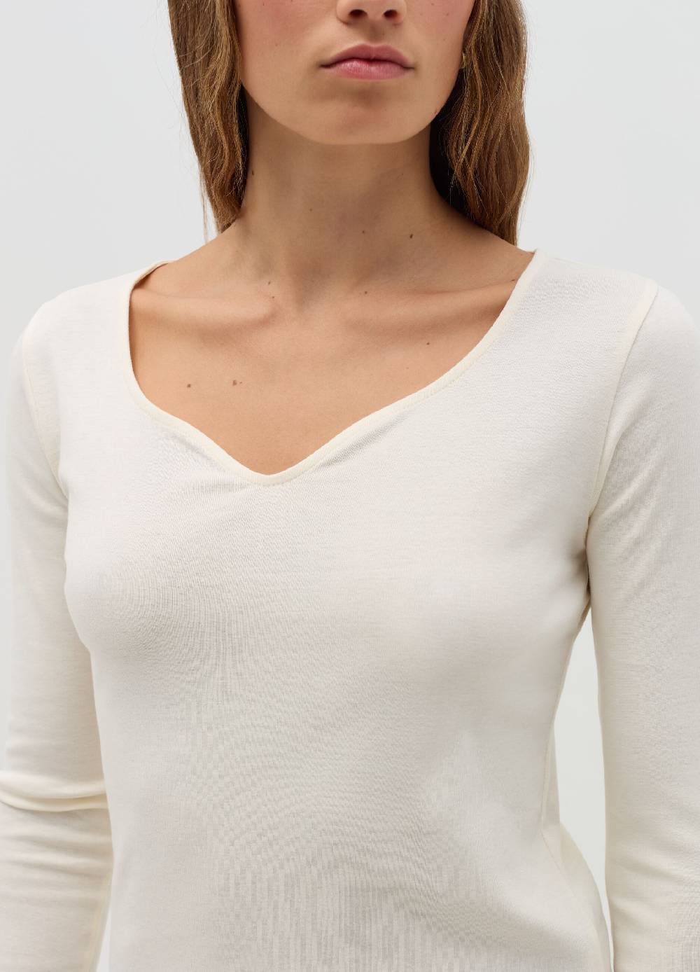 OVS T-shirt a maniche lunghe con scollo a cuore Moda