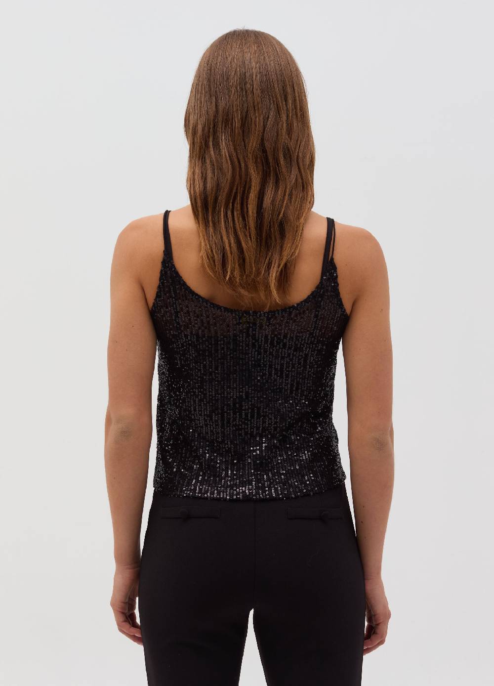 OVS Top con paillettes all-over Nuovo