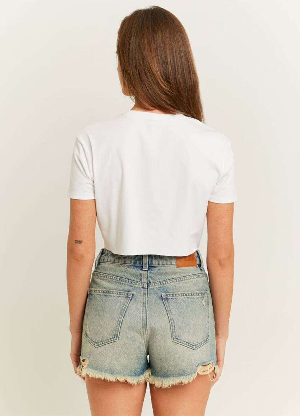 TALLY WEIJL T-shirt crop con stampa "Limitless 84" Vendita