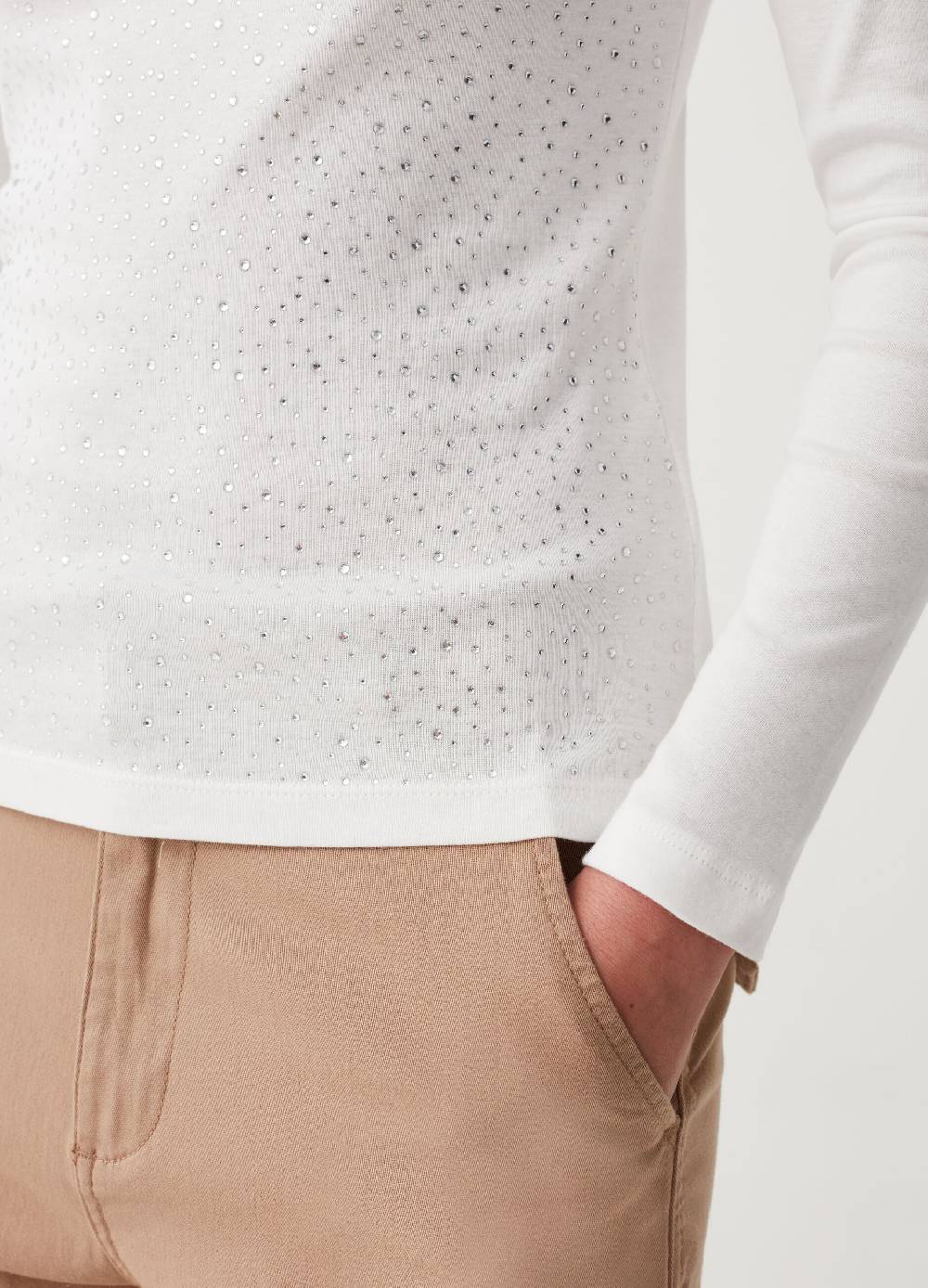 OVS T-shirt a maniche lunghe con strass Qualità Garantita