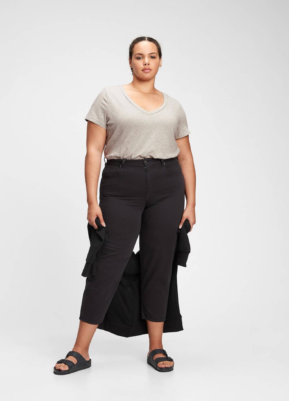 GAP T-shirt melange con scollo a V Sconto