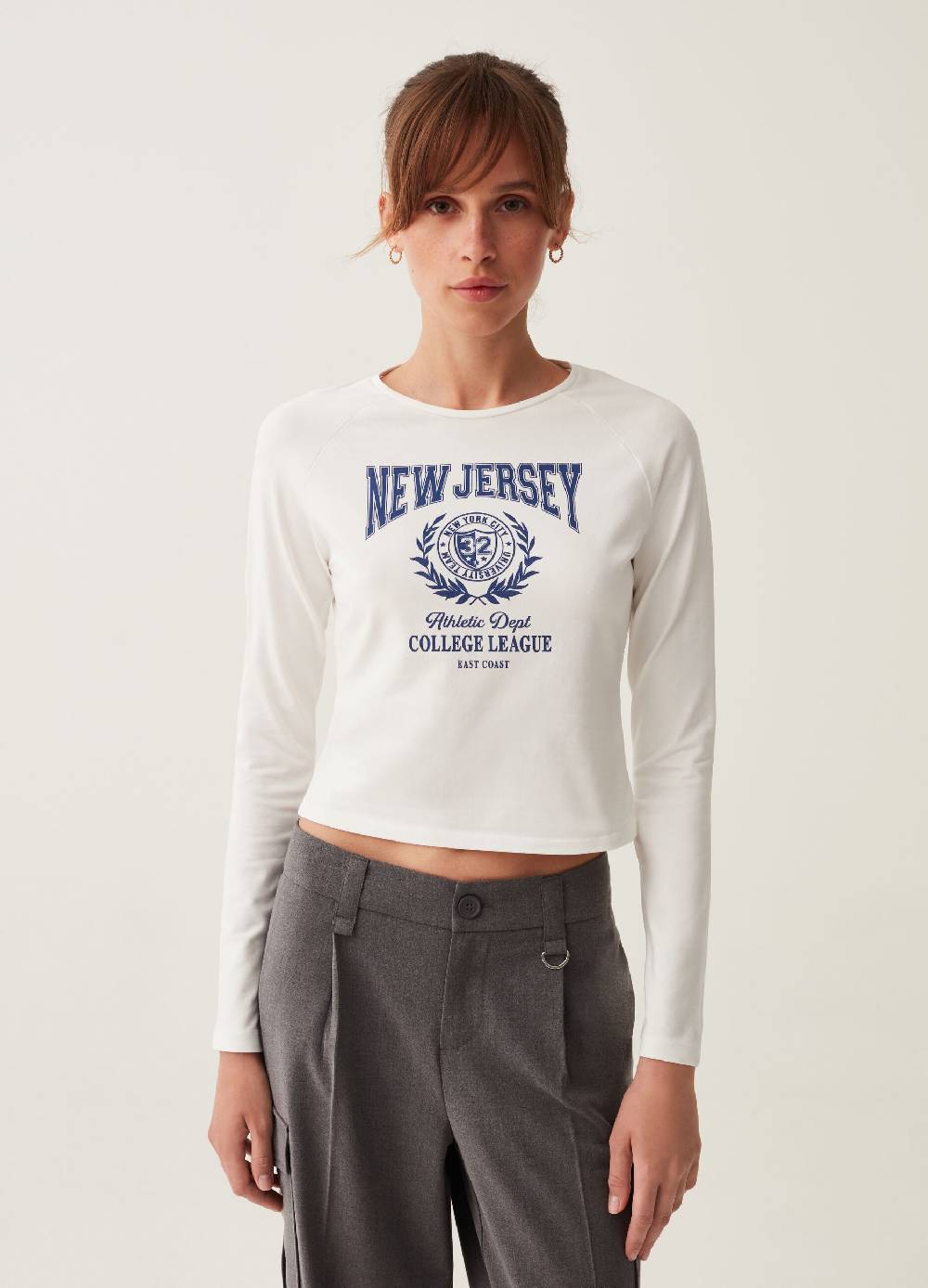 B. ANGEL T-shirt a maniche lunghe con stampa Offerta