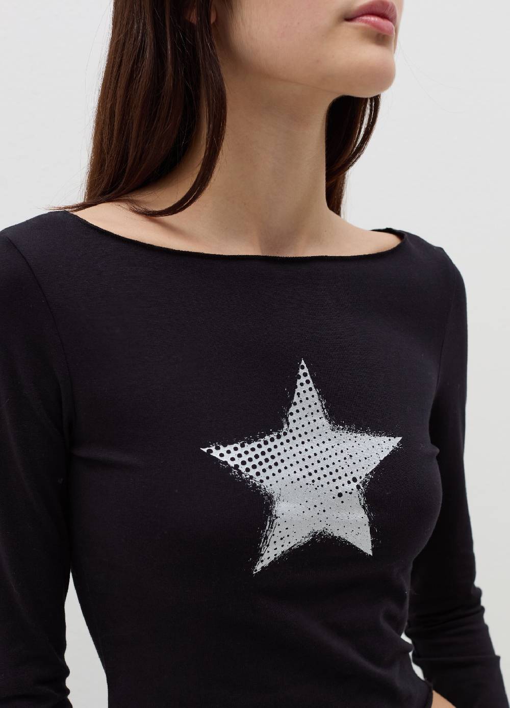 B. ANGEL T-shirt a maniche lunghe con stampa Ultimi tre giorni