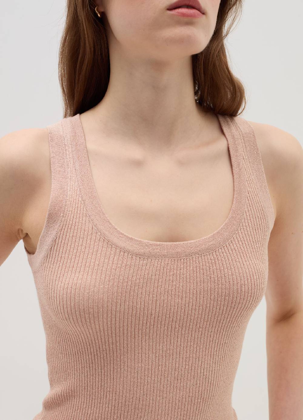 OVS Tank top a costine con lurex Saldi Di Fabbrica