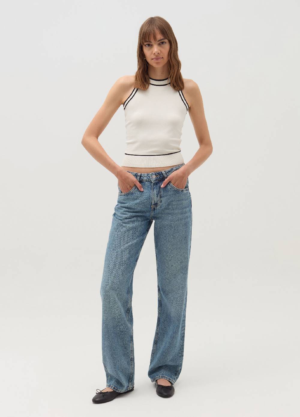 OVS Tank top con bordi a contrasto Moda