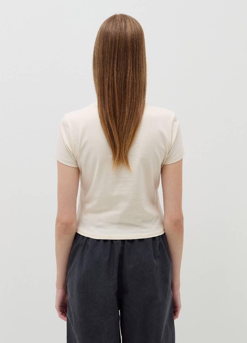 B. ANGEL T-shirt crop in cotone Italy