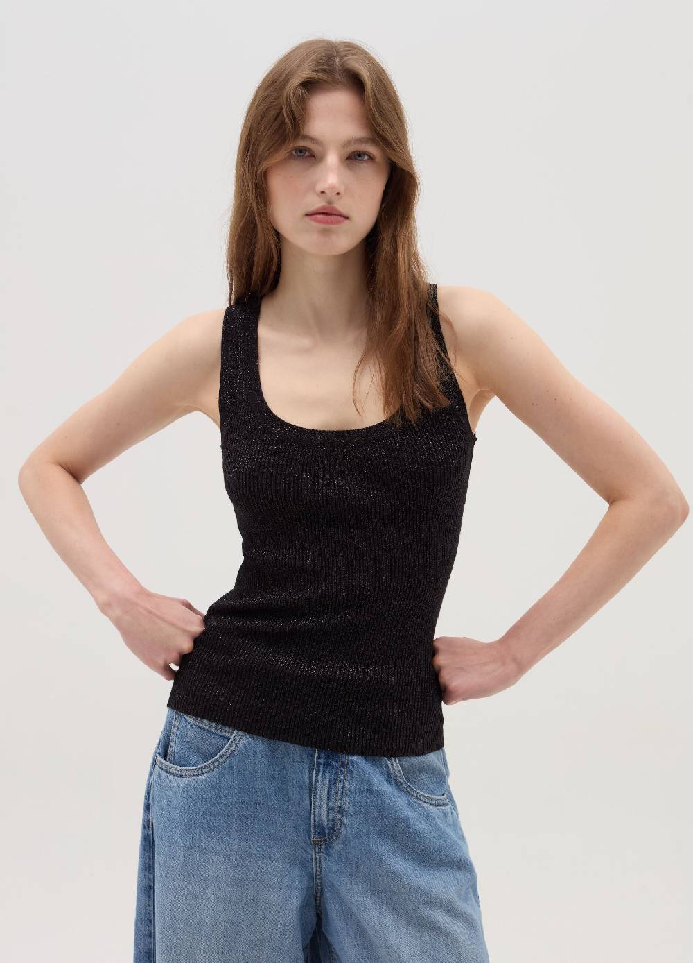 OVS Tank top a costine con lurex 2025