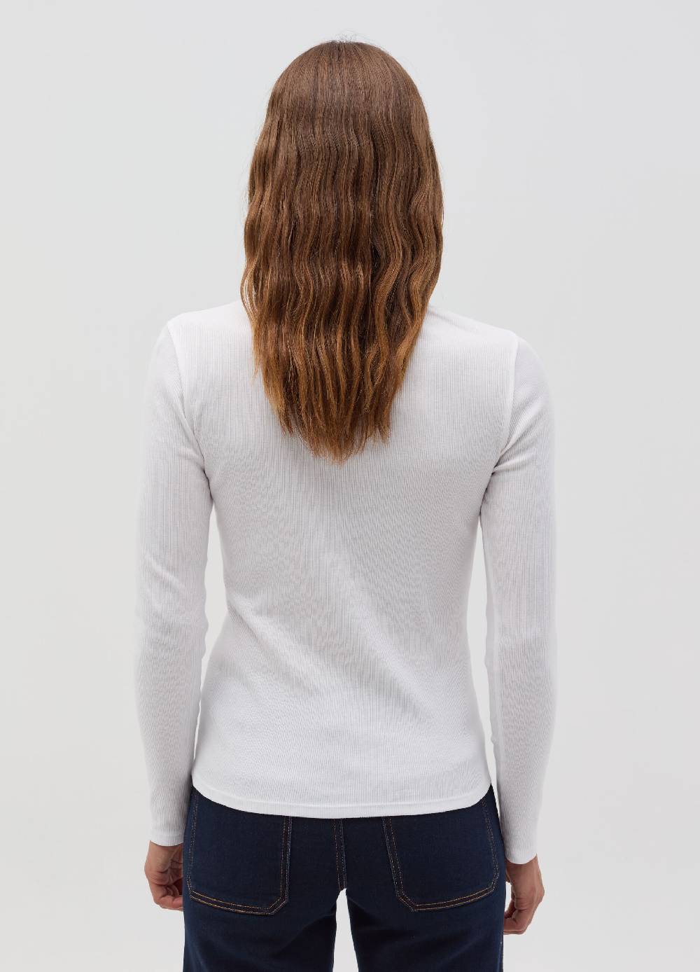 OVS T-shirt a costine sottili con scollo a V Vendita
