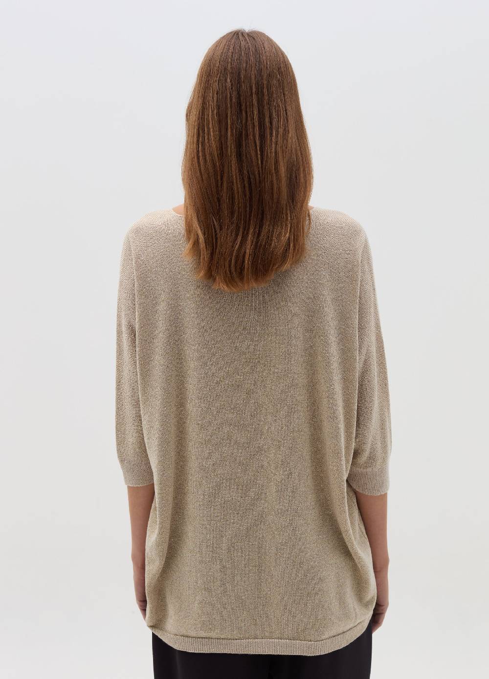 HYBRID Maglia in lurex con maniche a tre quarti Promozione