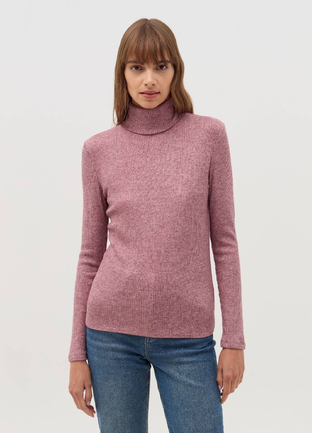 OVS T-shirt a costine con collo alto Acquista Ora