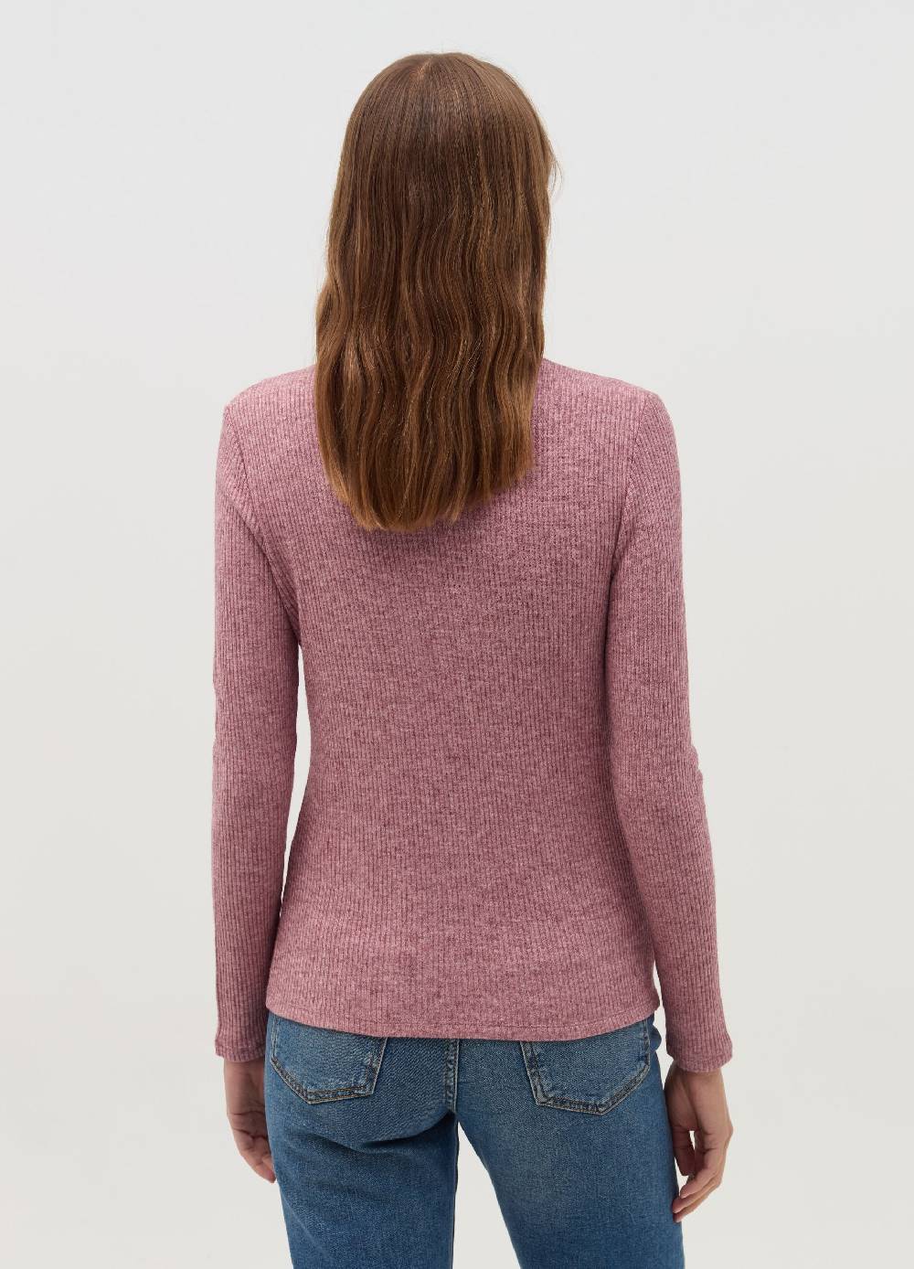 OVS T-shirt a costine con collo alto Acquista Ora