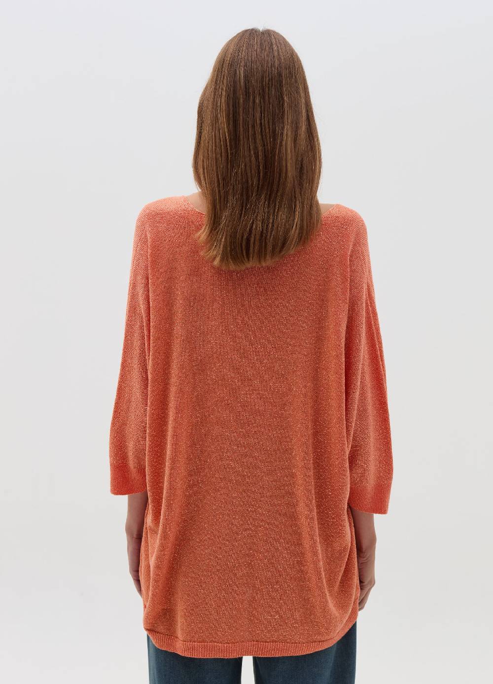 HYBRID Maglia in lurex con maniche a tre quarti Online
