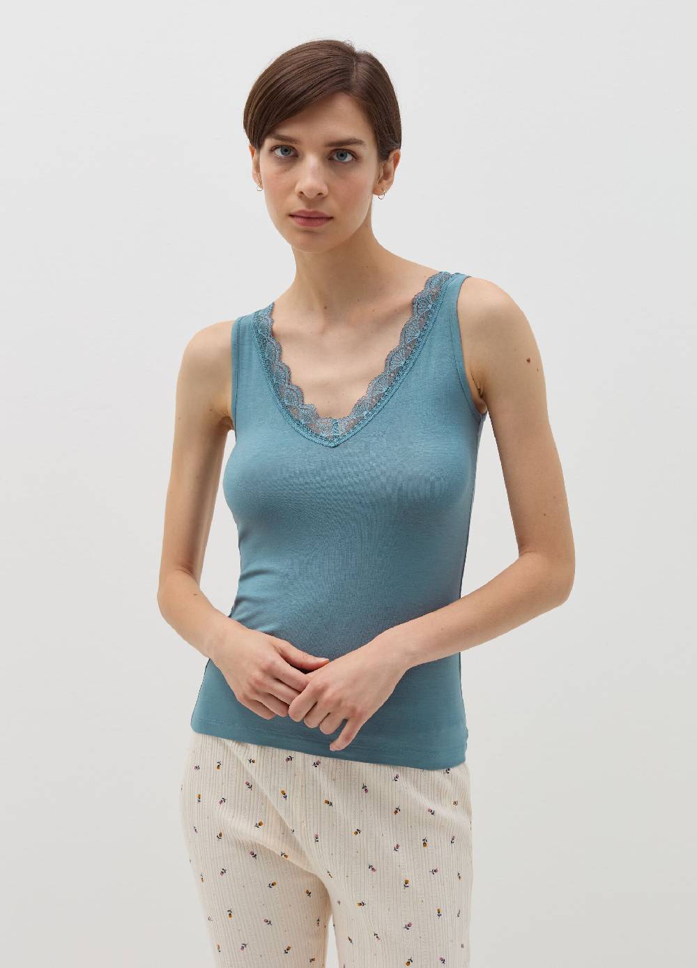 OVS Canotta in viscosa stretch con pizzo In Vendita