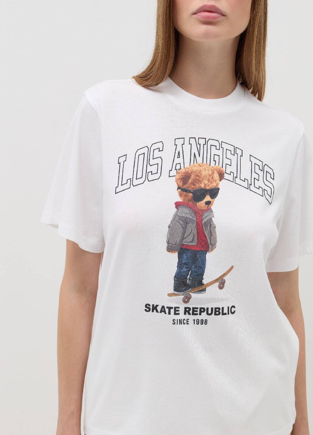 B. ANGEL T-shirt relaxed fit in cotone Vendite Flash