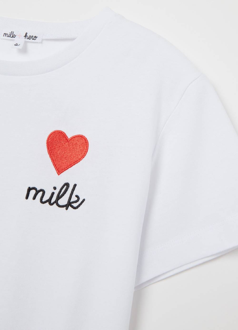 MILK+HERO T-shirt girocollo in cotone In Saldo