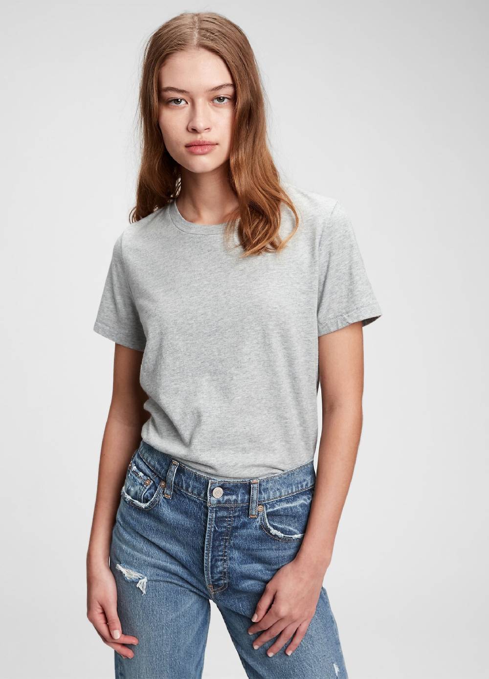 GAP T-shirt girocollo in cotone Sconto di tempo limitato