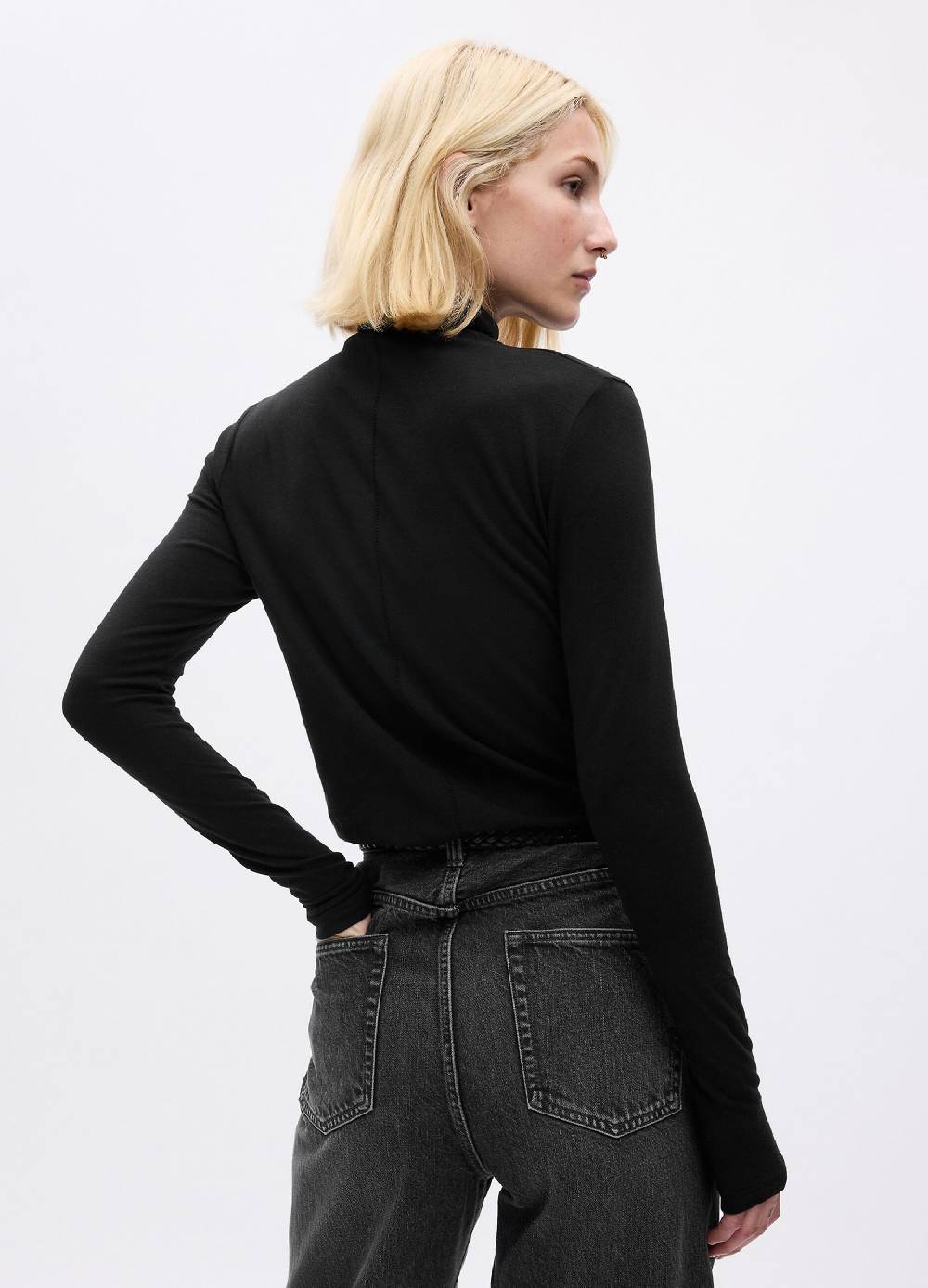 GAP T-shirt a collo alto con maniche lunghe Prezzo di fabbrica