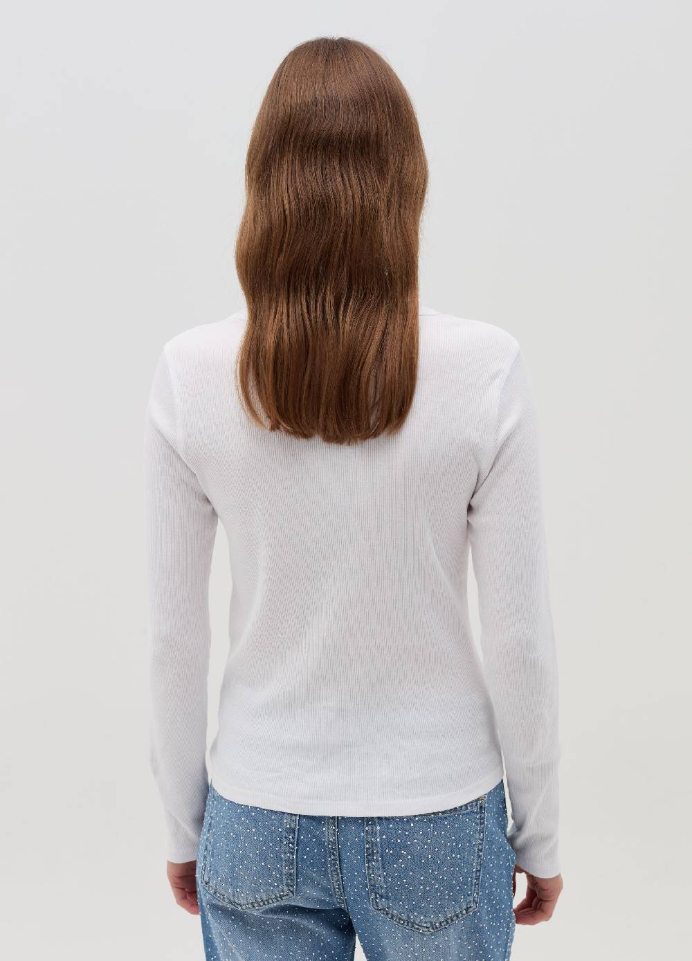 OVS T-shirt a costine con maniche lunghe Grande vendita