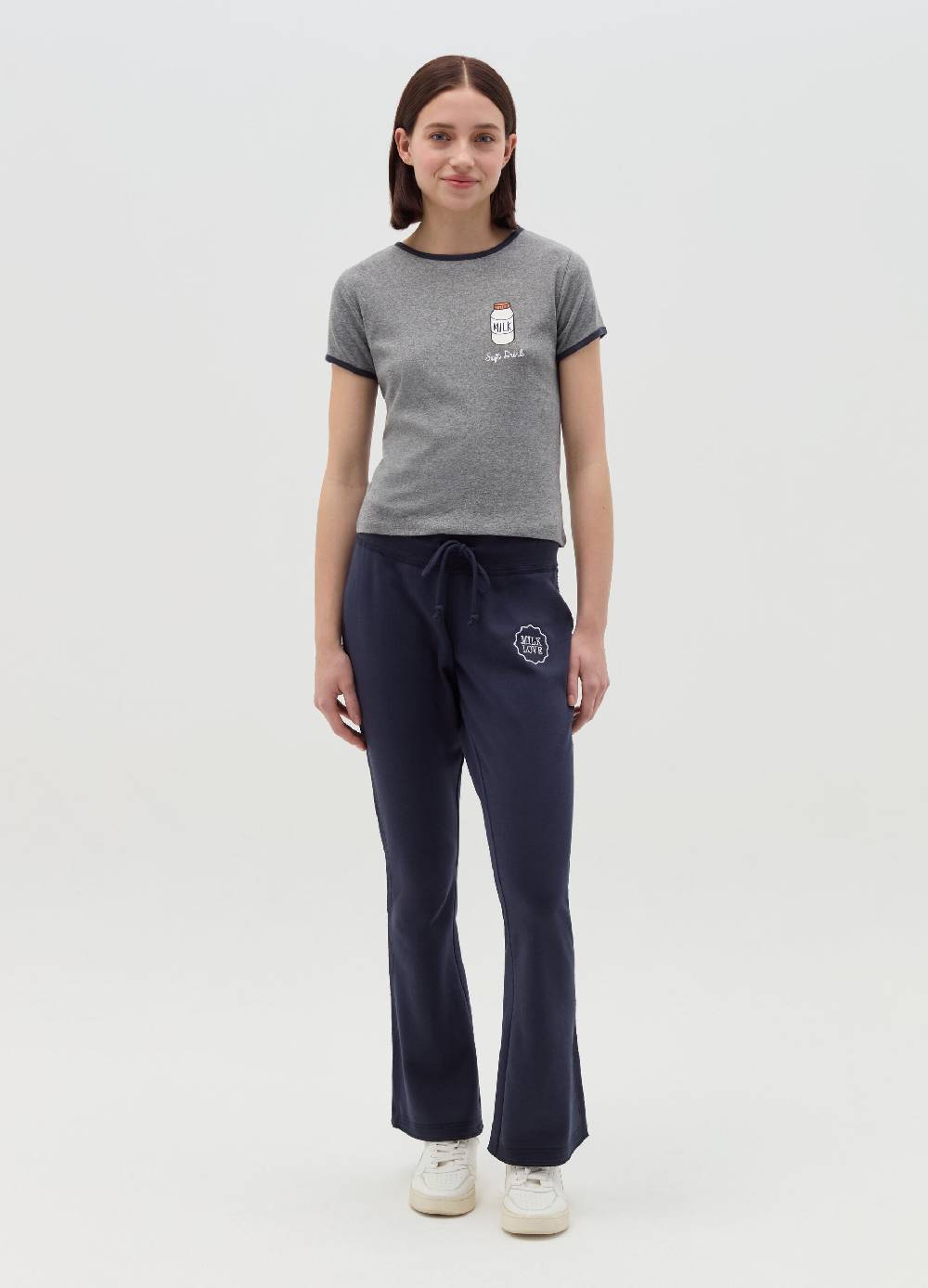 MILK+HERO T-shirt girocollo con stampa Offerta esclusiva