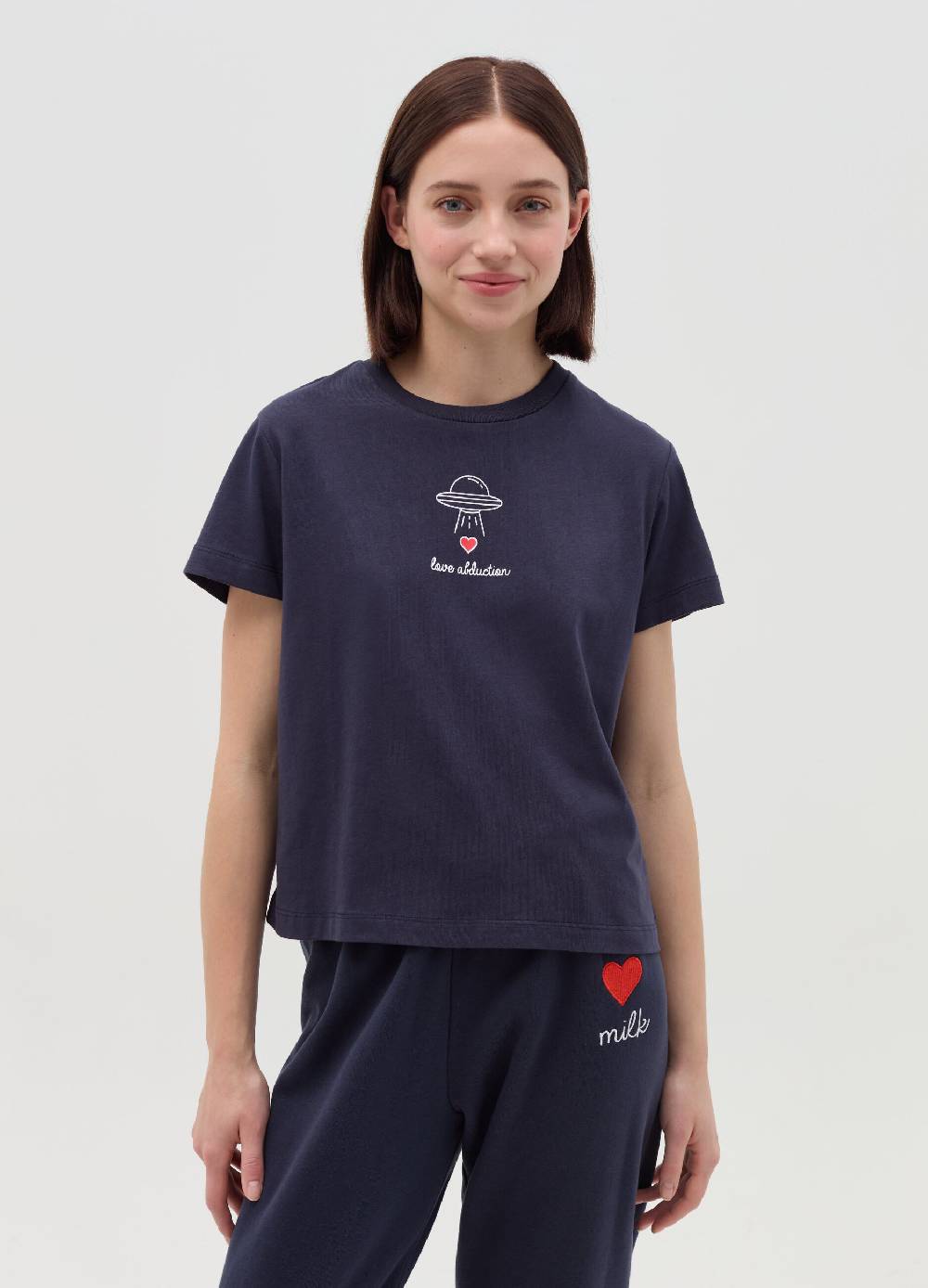 MILK+HERO T-shirt girocollo in cotone Offerta Pasqua