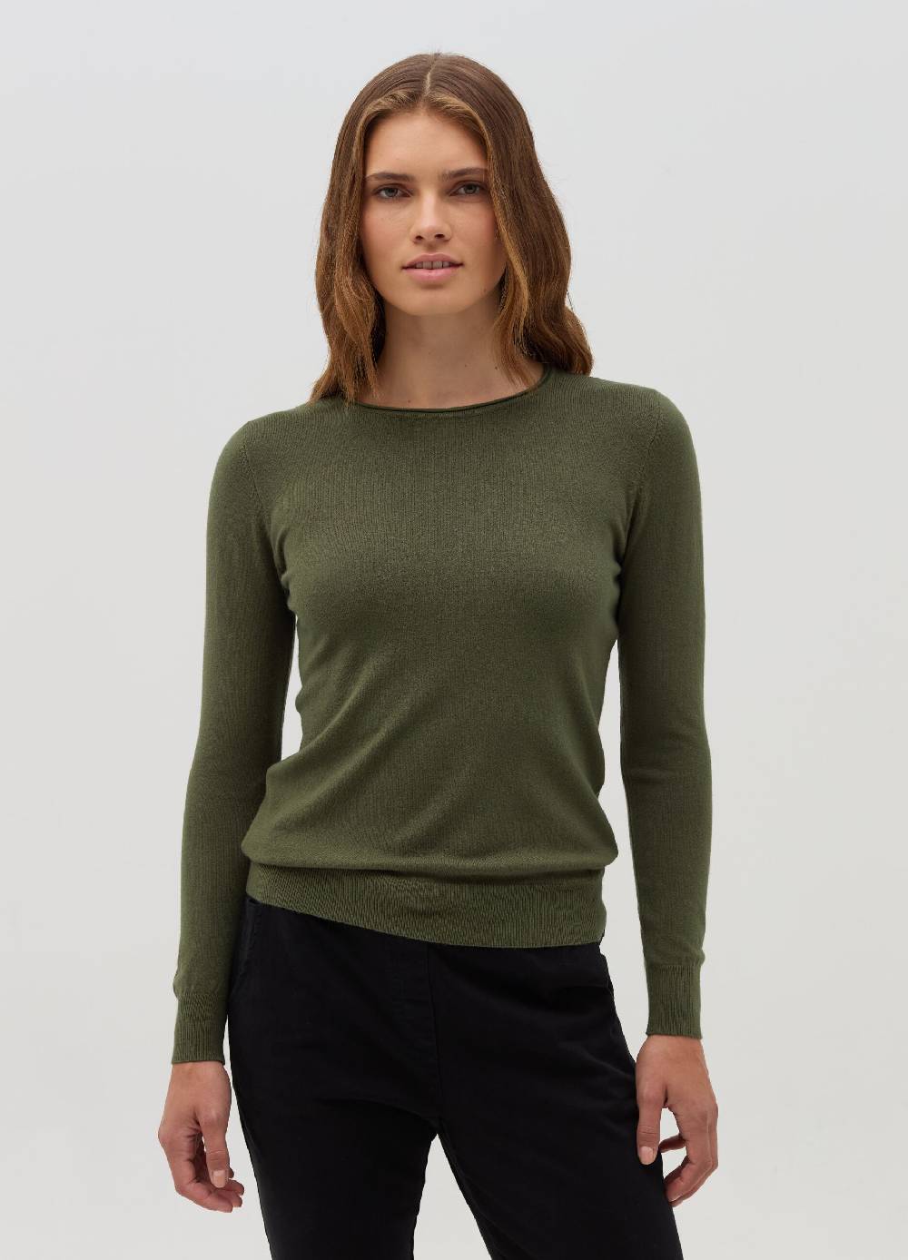 HYBRID Pullover girocollo con piccolo risvolto Offerta Anniversario