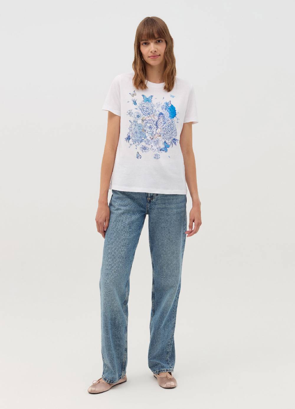 OVS T-shirt stampa farfalle con fiori Offerta migliore